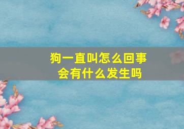 狗一直叫怎么回事 会有什么发生吗